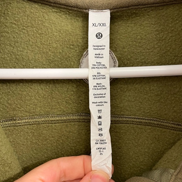 Scuba Oversized Funnel-Neck Half Zip BRONZE GREEN XL/XXL - Picture 4 of 7